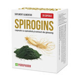 Spirogins avec Spiruline et Ginseng, 30 gélules, Parapharm