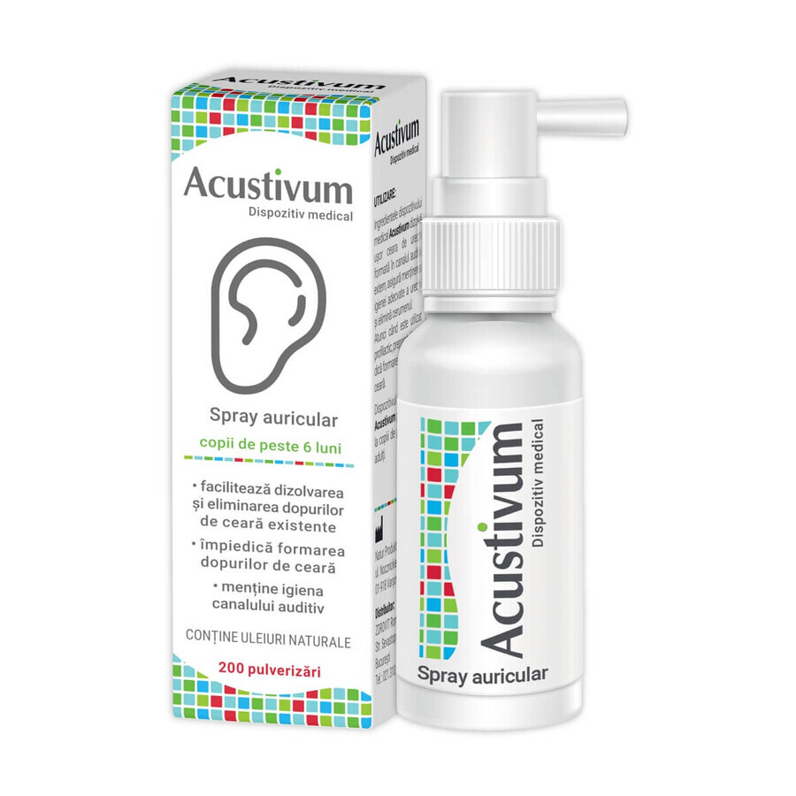 Acustivum Spray auriculaire, 20 ml, Zdrovit