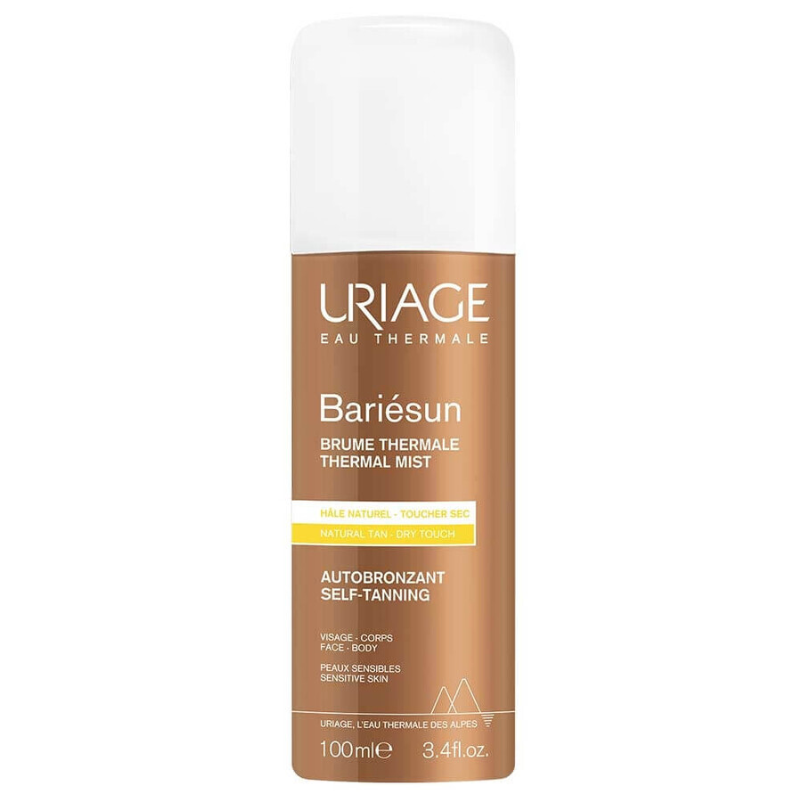 Bariesun Brume Thermale spray autobronzant, 100 ml, Uriage