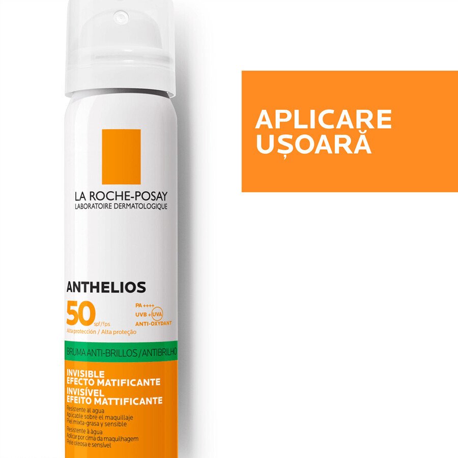 La Roche-Posay Anthelios Invisible Mattifying Face Spray SPF 50, 75 ml
