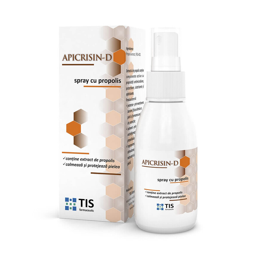 Spray con propoli Apicrisin-D, 50 ml, Tis Farmaceutic