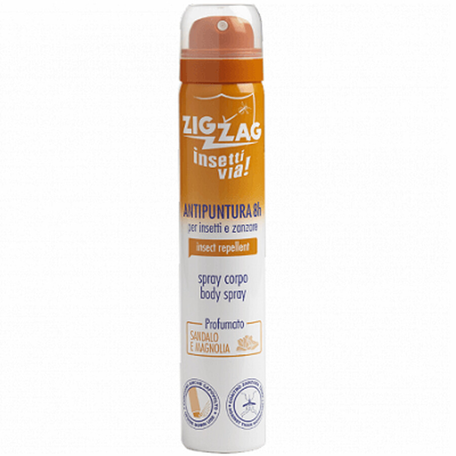 Spray corporel contre les moustiques et les insectes Bois de santal, 100 ml, Zig Zag