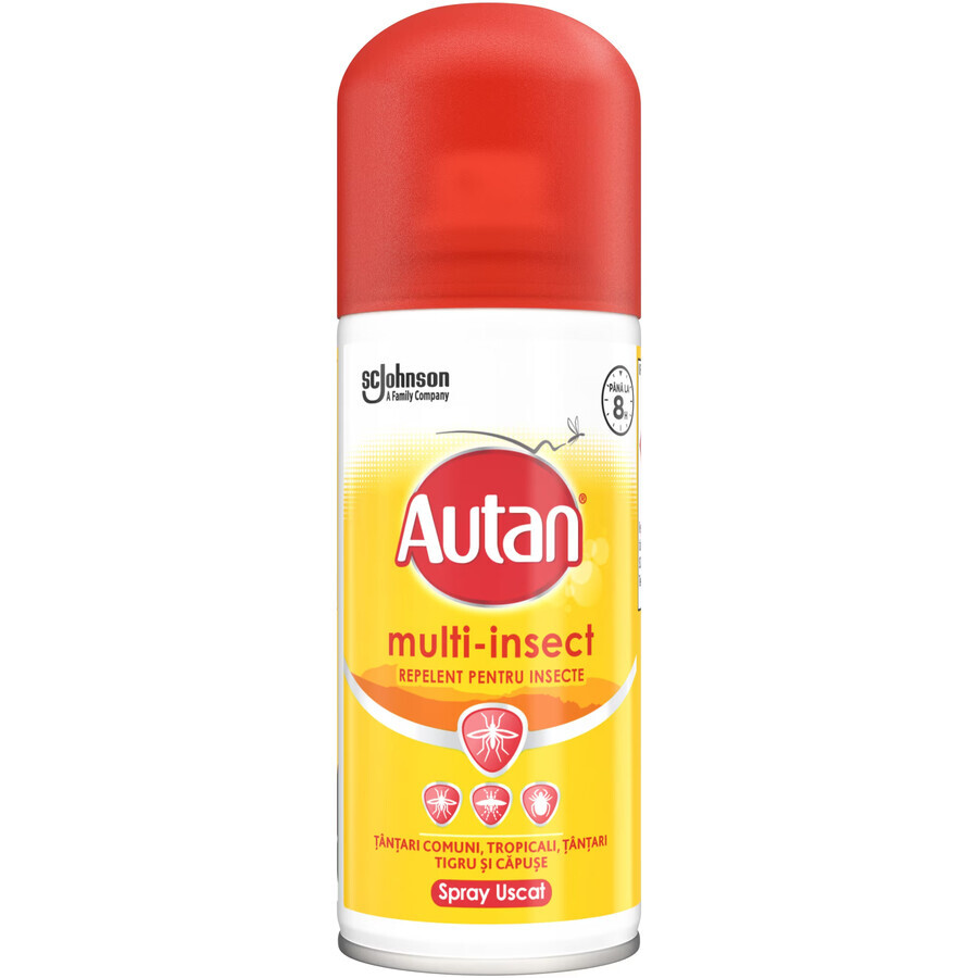 Spray contre les tiques, les moustiques et les mouches d'étable Protect Plus, 100 ml, Autan