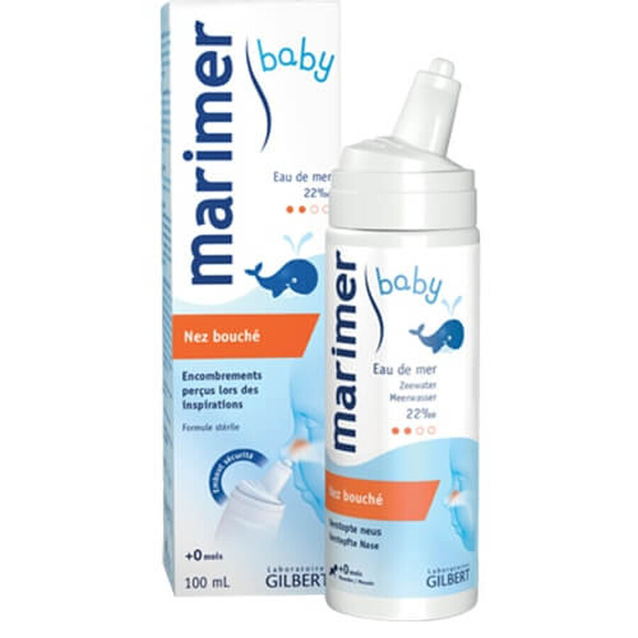  Spray nazal Marimer Baby Hipertonic, 100 ml, Gilbert