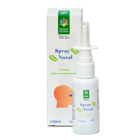 Spray nasal, solution d'hygiène, 30 ml, Divine Star