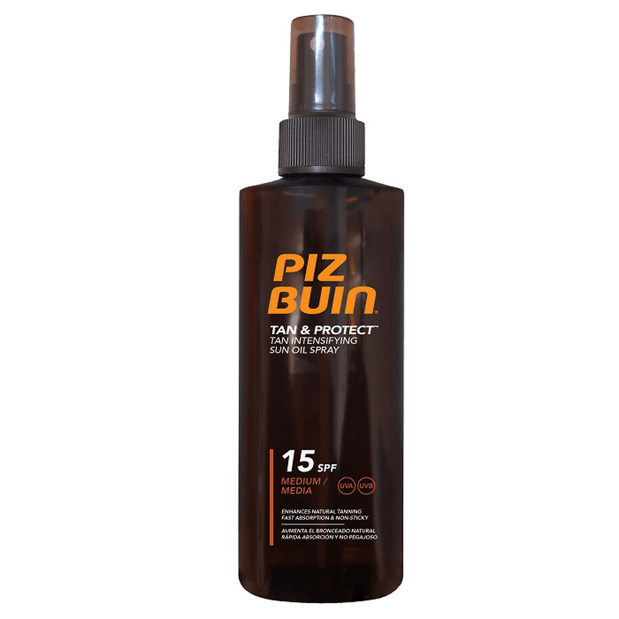 Spray accélérateur de bronzage SPF 15, 150 ml, Piz Buin