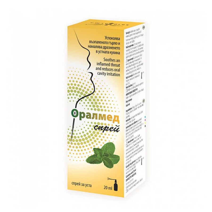 Oralmed spray buccal, 20 ml, Apipharma