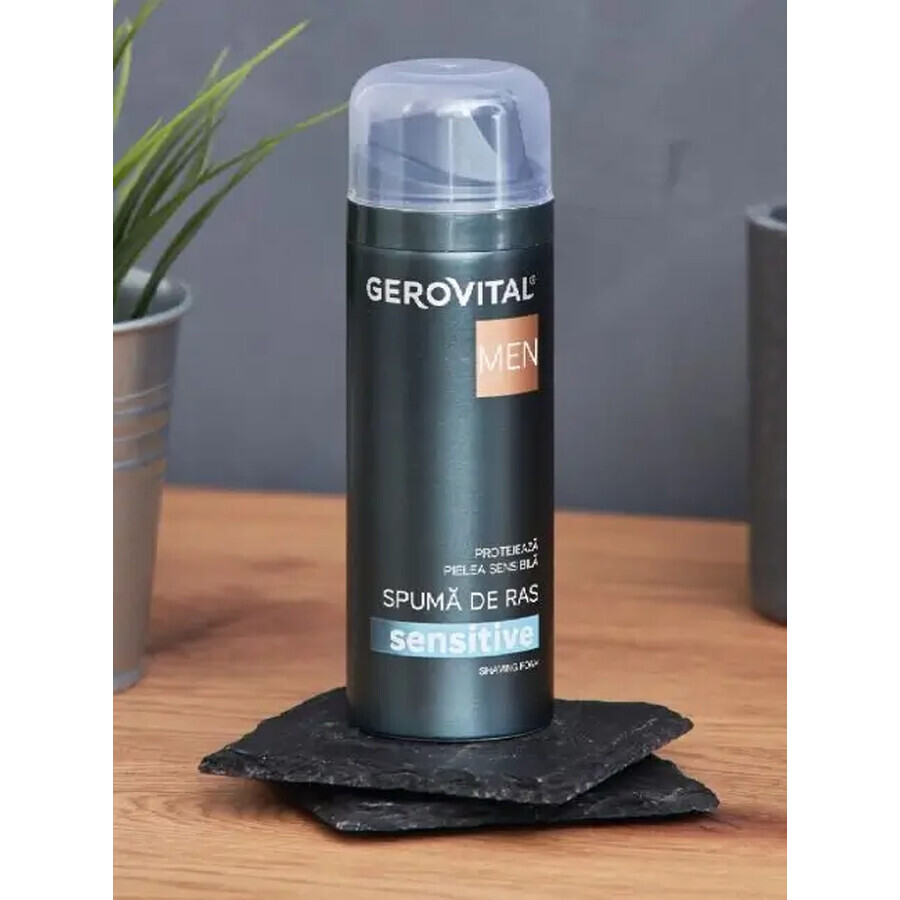 Gerovital Men Mousse à raser sensible, 200 ml, Farmec