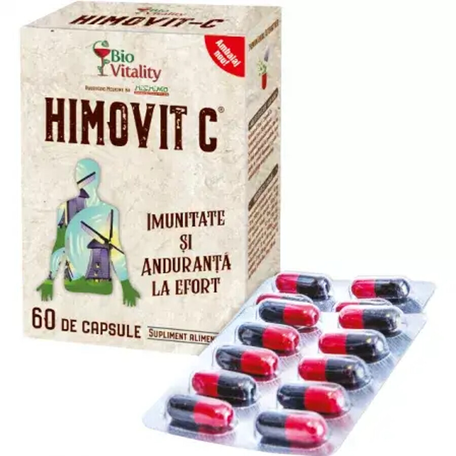 Himovit C adaptogène stimulateur d'immunité, 60 gélules, Bio Vitality