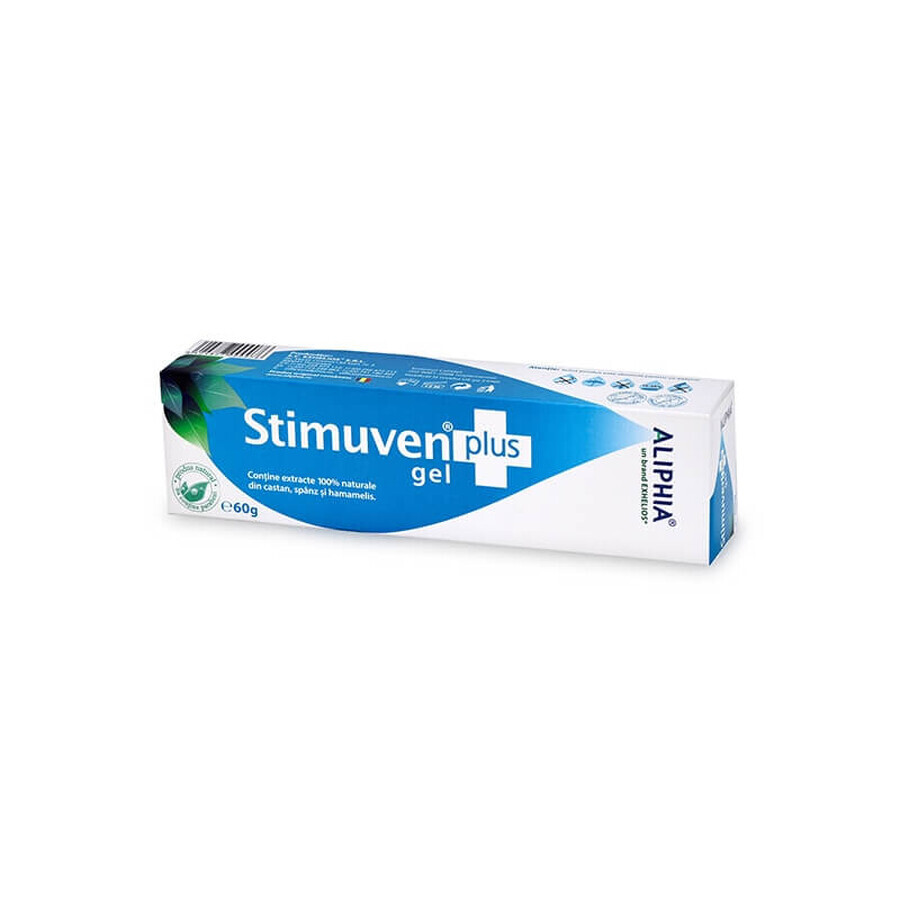 Stimuven Plus, gel d'aliphia pour les varices, 60 g, Exhelios