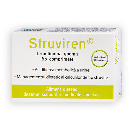 Struviren 500 mg, 60 compresse, Meditrina Pharmaceuticals