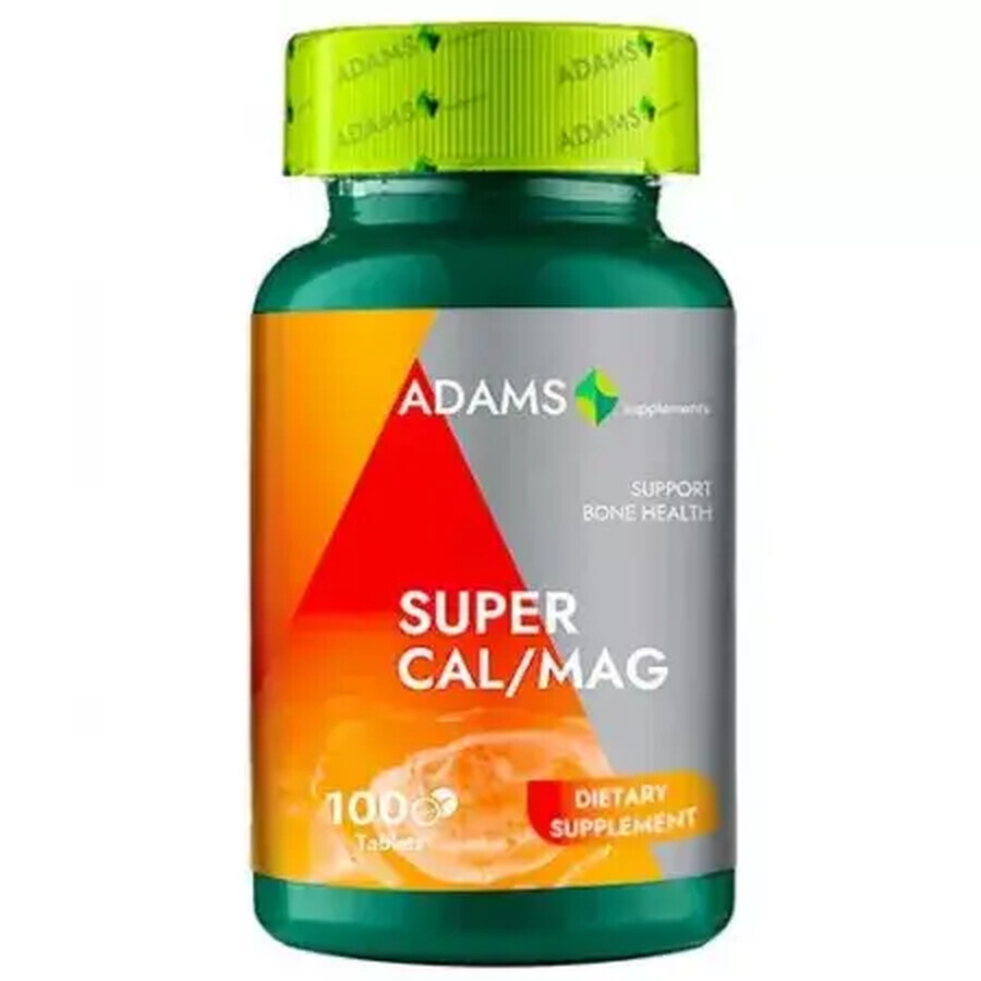 Super Cal/Mag, 100 comprimés, Adams Vision