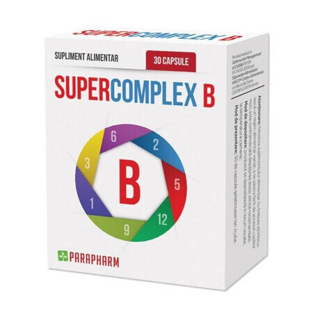 Super Complexe B, 30 gélules, Parapharm