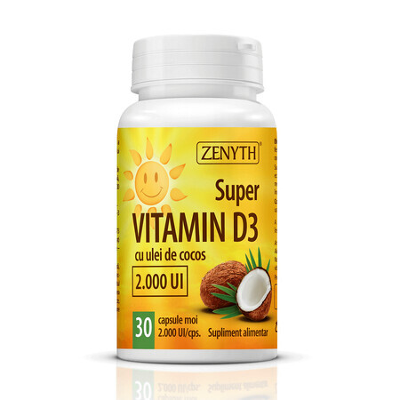 Super Vitamin D3, 30 Kapseln, Zenyth