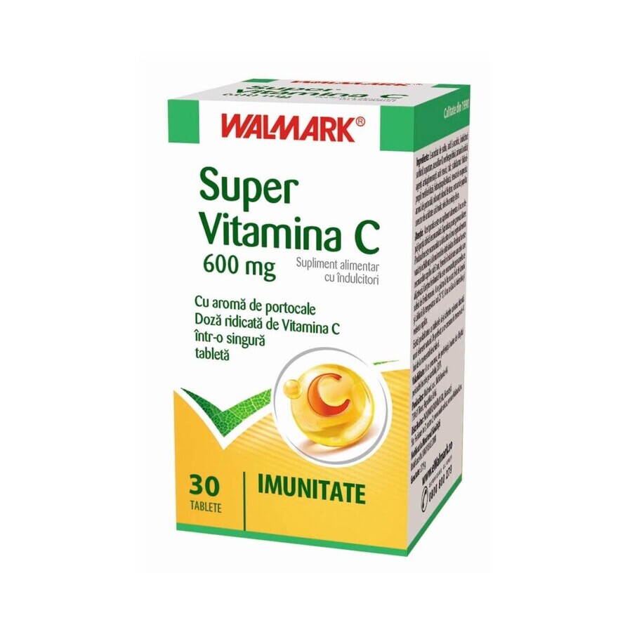 Super Vitamine C 600mg, 30 comprimés, Walmark