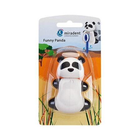 Zahnbürstenhalter mit Saugnäpfen Panda, Miradent