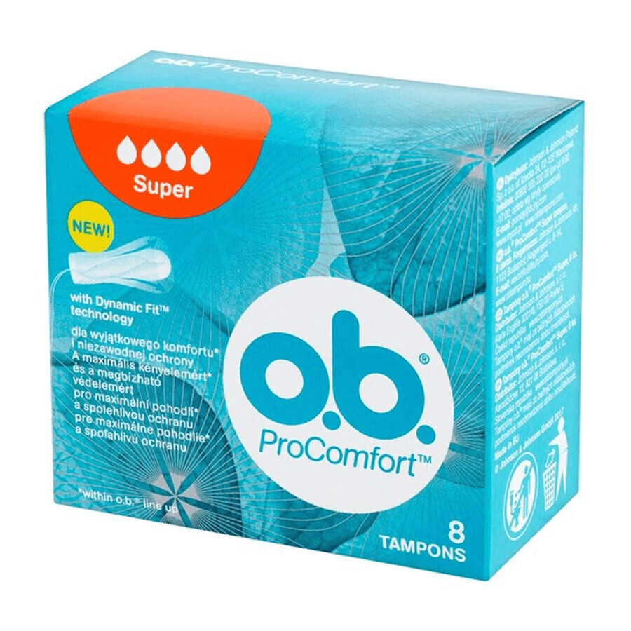 Coussinets ProComfort Super, 8 pièces, OB