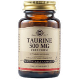 Taurina 500 mg, 50 capsule, Solgar