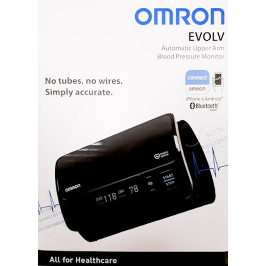 Evolv HEM-7600T-E Automatisches Oberarm-Blutdruckmessgerät, Omron