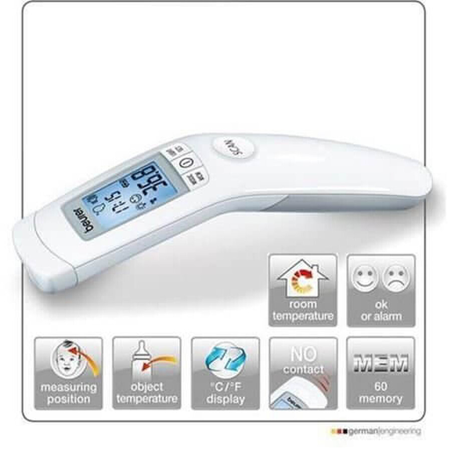 Thermomètre médical sans contact, FT90, Beurer