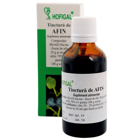 Tinctură de Afin, 50 ml, Hofigal