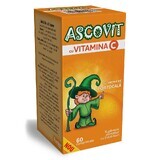 Ascovit avec Vitamine C goût orange, 60 comprimés, Omega Pharm