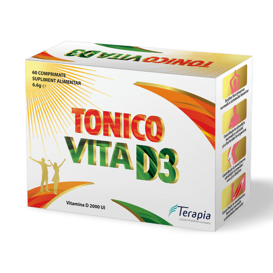Vitamine D3 Tonic, 60 comprimés, Therapy