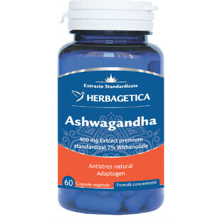 Ashwagandha, 60 gélules, Herbagetica