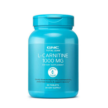 Total Lean L-Carnitine 1000 mg (265430), 60 Comprimés, GNC
