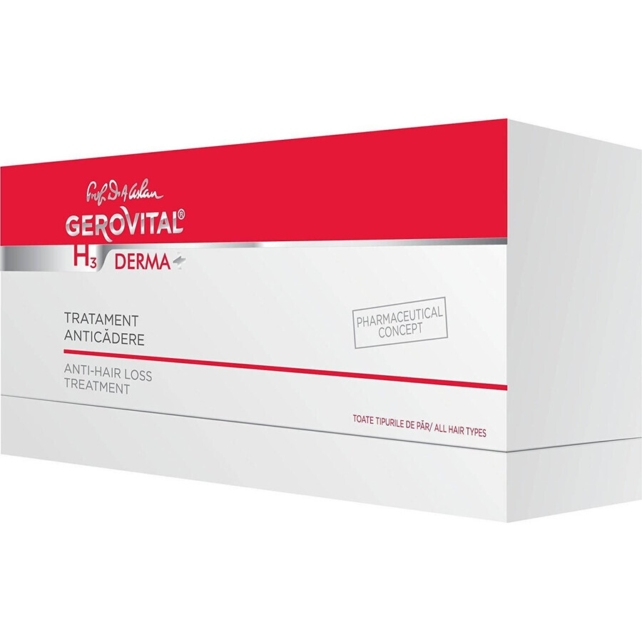 Anti-aging treatment Gerovital H3 Derma+, 12 phials, Farmec