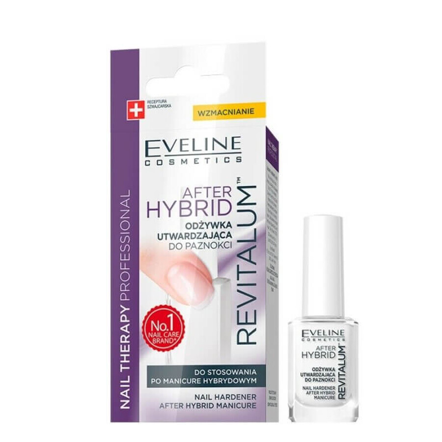 Nail Therapy Revitalium manucure hybride traitement renforçant les ongles, 12 ml, Eveline Cosmetics