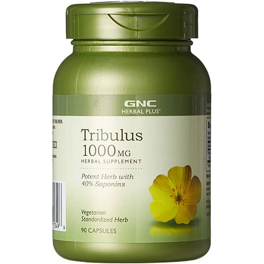 Tribulus 1000 mg Herbal Plus (180022), 90 gélules, GNC