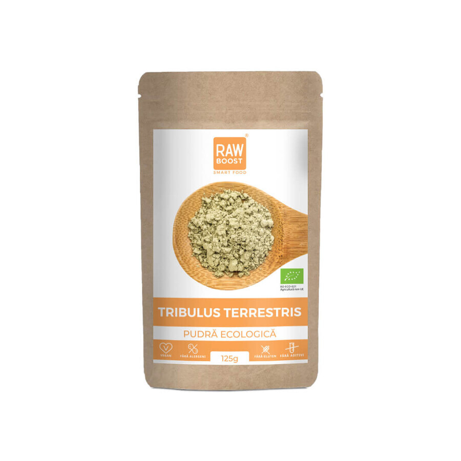 Tribulus Terrestris poudre organique, 125 g, Rawboost Smart Food