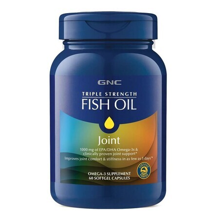 Formule d'huile de poisson triple force et de santé des articulations (736321), 60 capsules, GNC