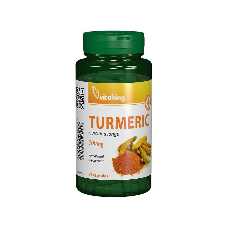 Curcuma 700 mg, 60 gélules, Vitaking