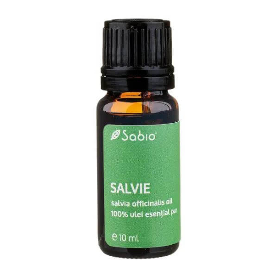 Olio essenziale puro al 100% Salvia, 10 ml, Sabio