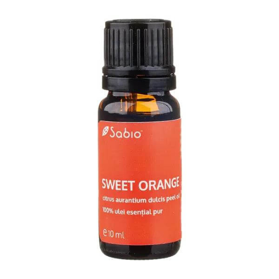 Huile essentielle 100% pure Orange douce, 10 ml, Sabio