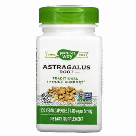 Astragalus Root Nature Way, 470 mg, 100 capsule, Secom