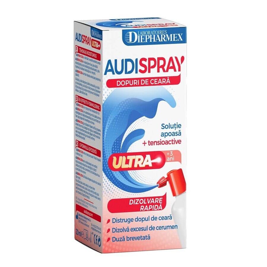 Audispray Ultra - Soluzione Acquosa + Tensioattivi spray, 20ml