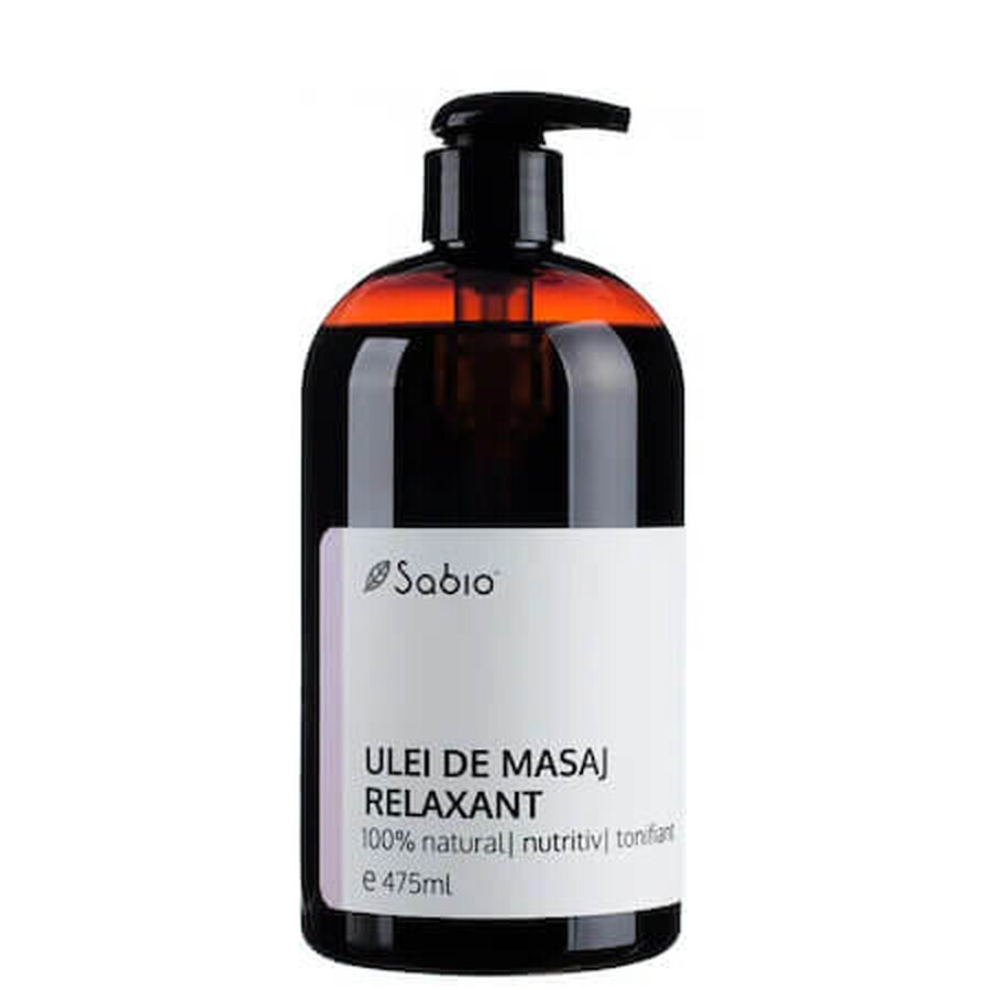 Huile de massage relaxante, 475 ml, Sabio