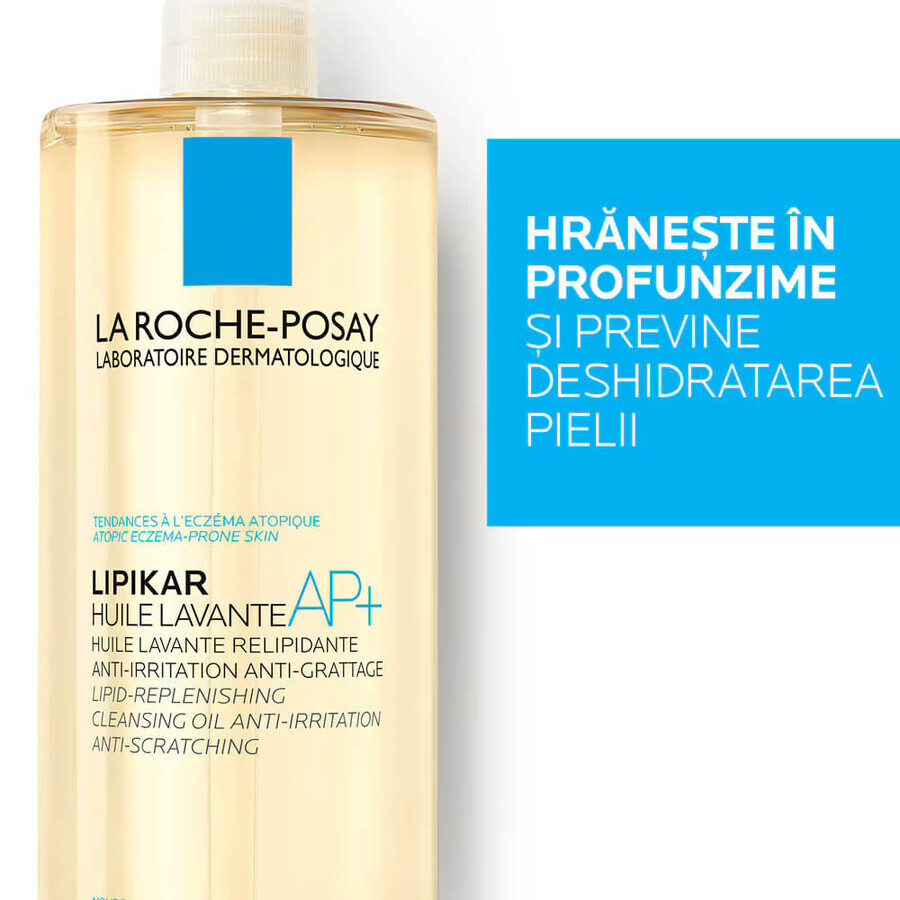 La Roche-Posay Lipikar AP+ reinigende olie voor de droge atopische huid, 750 ml