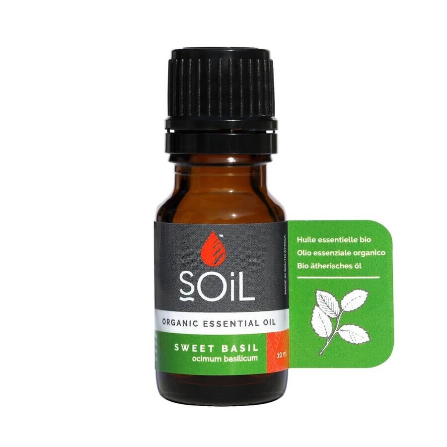 Basilikum Ätherisches Öl 100% Bio, 10 ml, SOiL