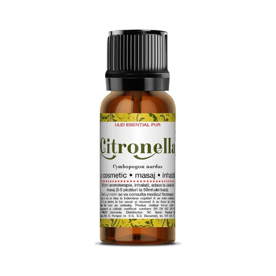 Olio essenziale di citronella, 10ml, Steaua Divina