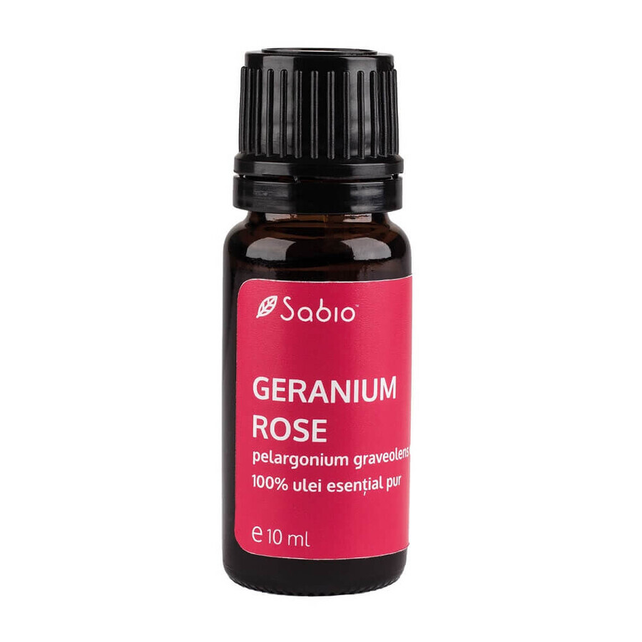 Huile essentielle de géranium, 10ml, Sabio