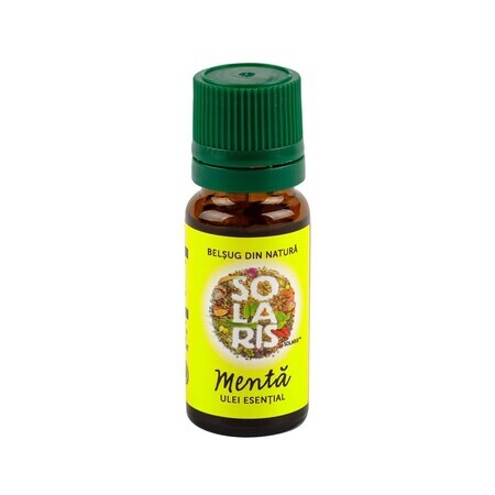 Huile essentielle de menthe poivrée, 10 ml, Solaris