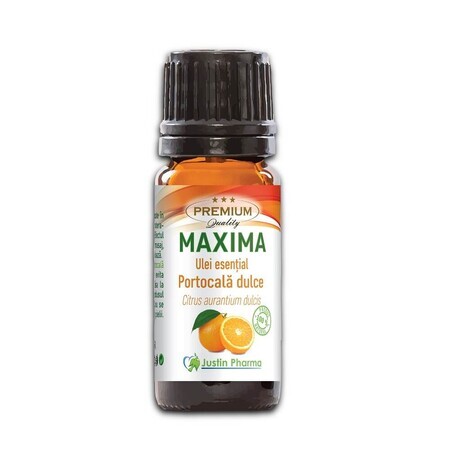 Huile essentielle d'orange douce, 10 ml, Justin Pharma