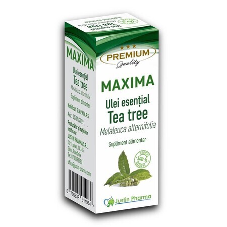 Ätherisches Teebaumöl Maxima, 10 ml, Justin Pharma