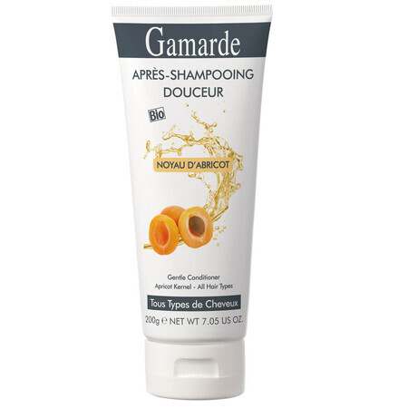 Après-shampoing bio à l'huile de noyaux d'abricot, 200 g, Gamarde