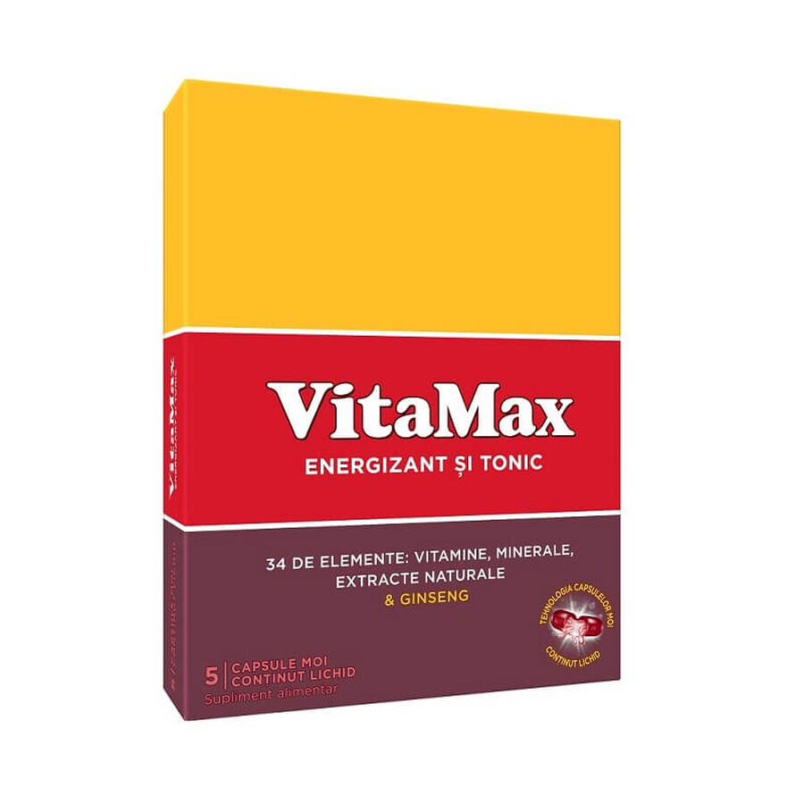Vitamax, 5 gélules, Perrigo