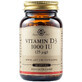 Vitamine D3 1000 IU 25 mcg, 100 g&#233;lules, Solgar